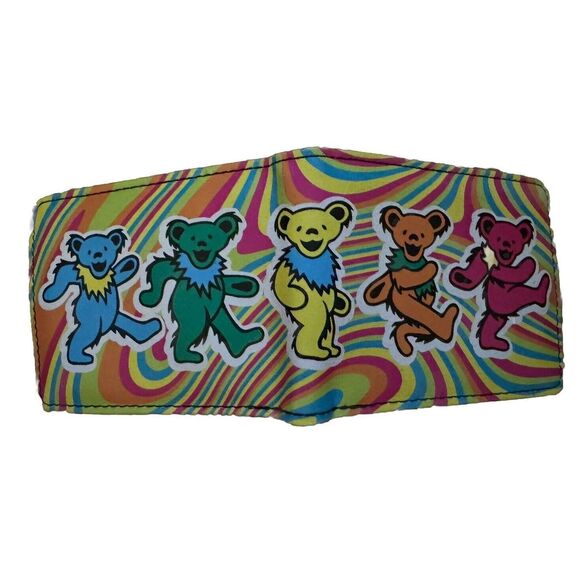 New In Box Buckle-Down Men's Wallet - Grateful Dead Dancing Bears - Picture 4 of 6